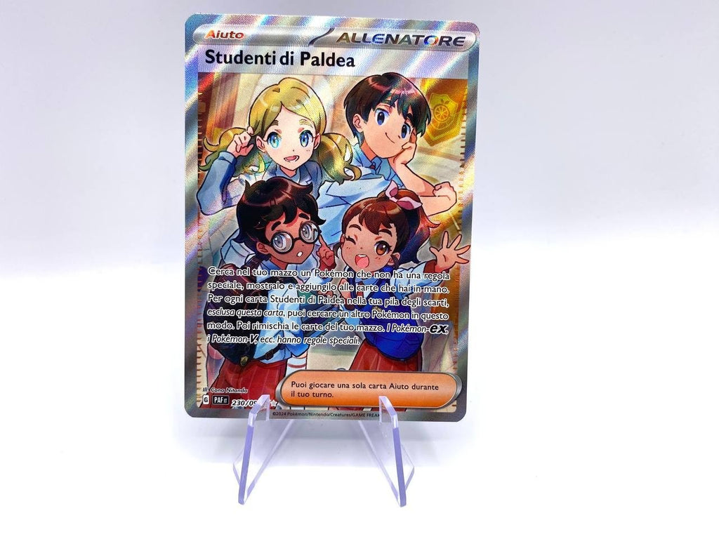 Carta Pokemon Studenti di Paldea PAF 230/091 Destino di Paldea Full Art Ita NM