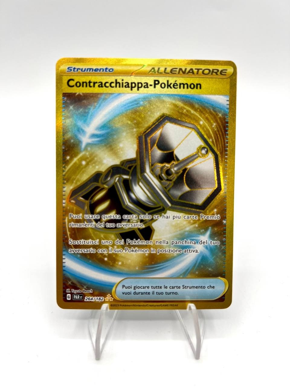 Carta Contracchiappa-pokemon 264/182 PAR Paradosso temporale Holo Italiano NM