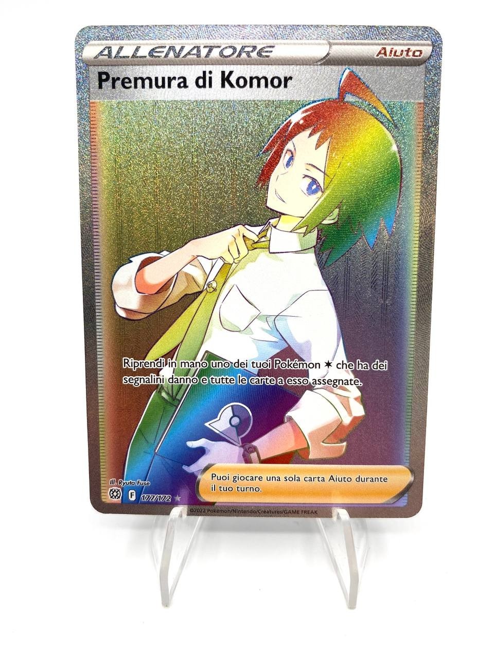 Carta Pokemon Premura Di Komor Full Art F 177/172 Ita Hyper set Astri Lucenti NM