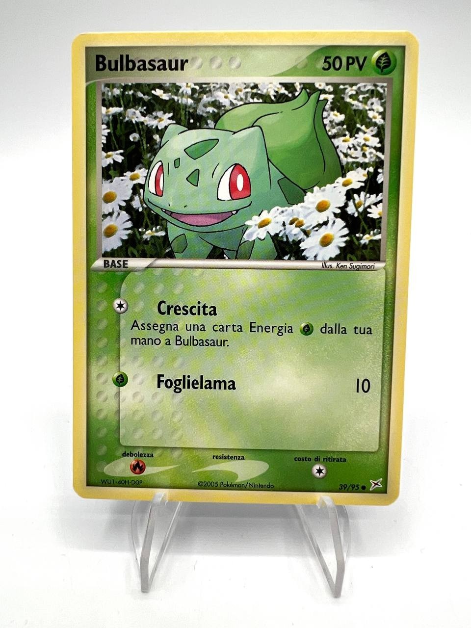 Carta pokemon Bulbasaur 39/95 EX Team Magma vs Team Idro Italiano No holo NM