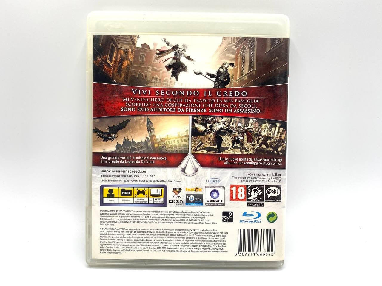 Assassin's Creed II 2 PS3 Playstation 3 PAL  Italiano ITA Completo Funzionante