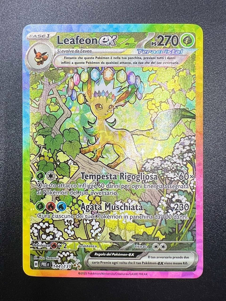 Pokemon Leafeon ex PRE 144/131 Evoluzioni prismatiche Italiano Holo Near mint