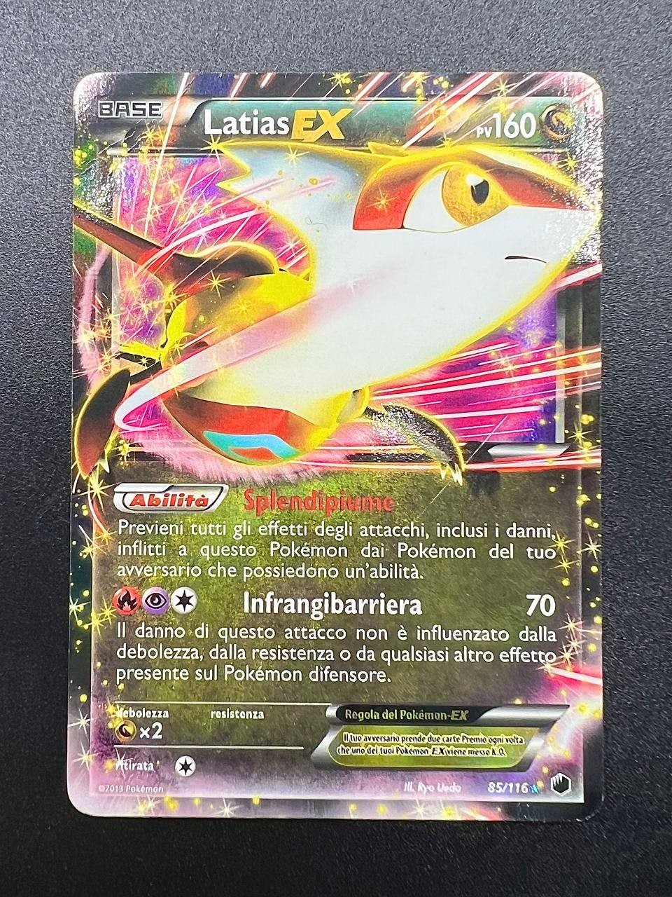 carta Pokemon Latias Ex 85/116 Glaciazione Plasma iItaliano good rara holo