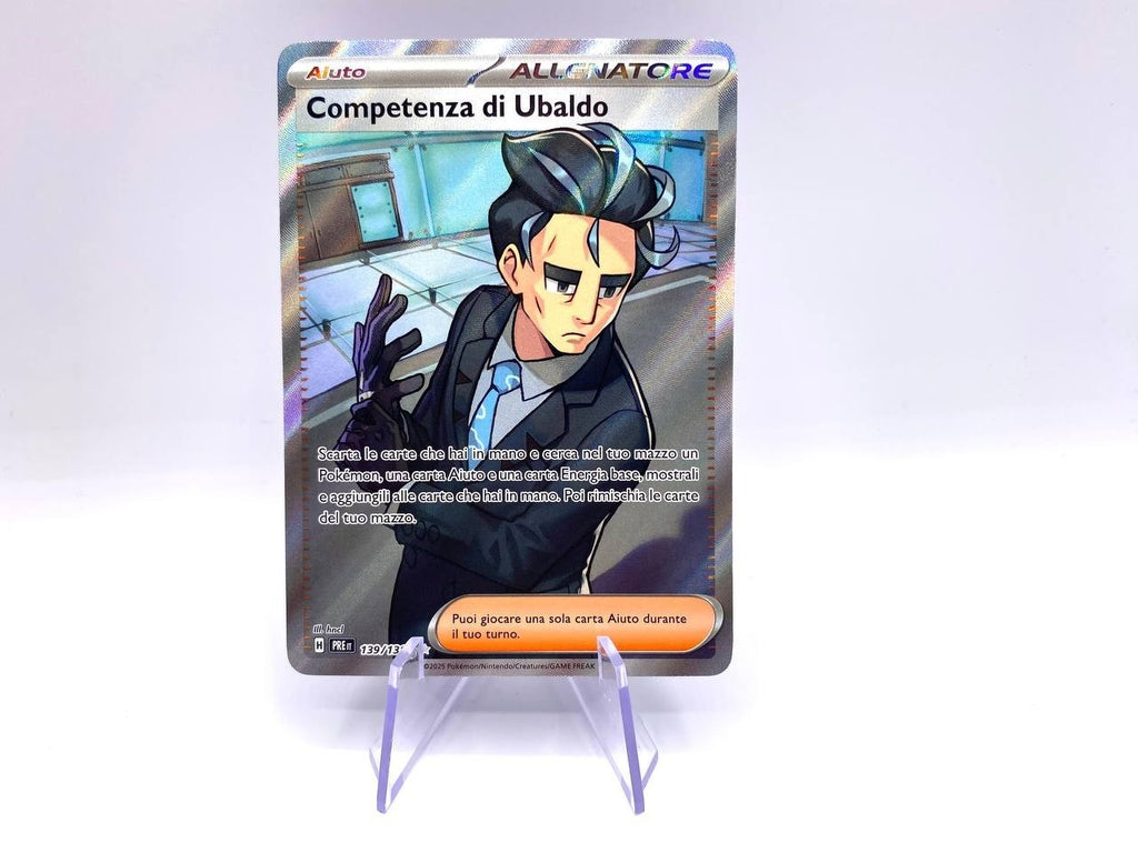 Competenza di Ubaldo Full Art Evoluzioni Prismatiche PRE 139/131 Near Mint ITA