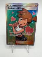 carta pokemon Cortesia di misty 235/236 set Sintonia mentale Italiano Near mint
