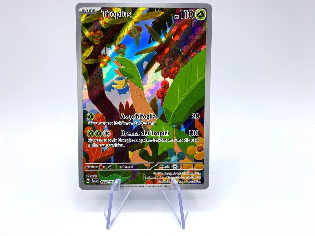 Carta Pokemon Tropius 195/193 set Evoluzioni a Paldea Italiano near mint Holo