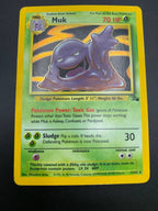 Carta Pokemon Muk 13/62 set Fossil FO Rara Holo Inglese ENG Vintage Played