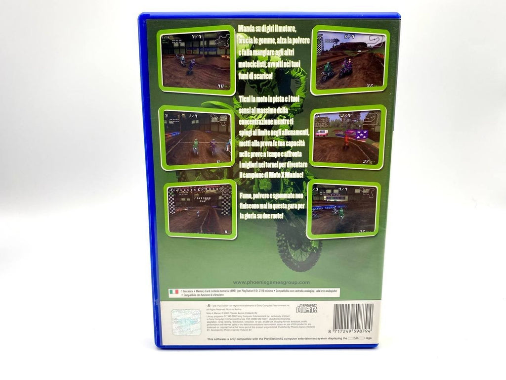MOTO X MANIAC PS2 VERSIONE  ITALIANA  OTTIME CONDIZIONI Completo Funzionante