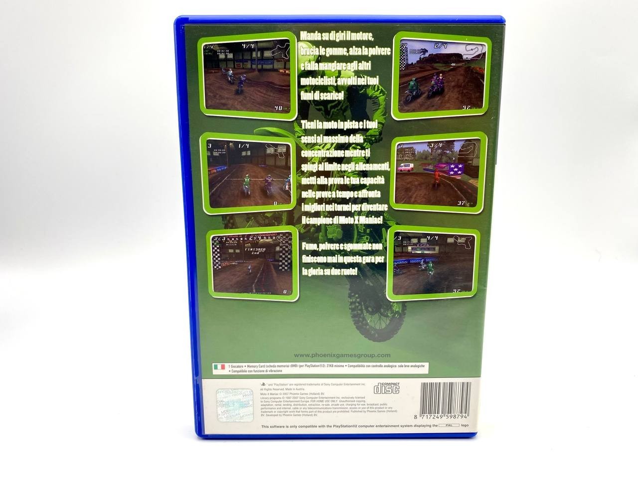 MOTO X MANIAC PS2 VERSIONE  ITALIANA  OTTIME CONDIZIONI Completo Funzionante