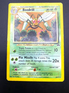 Carta Pokemon Beedrill 18/75 set Neo Discovery NDI Played ENG Vintage No holo