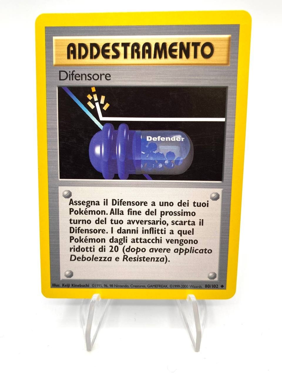 Carta pokemon DIFENSORE 80/102 SET BASE Italiano Near mint Vintage No holo