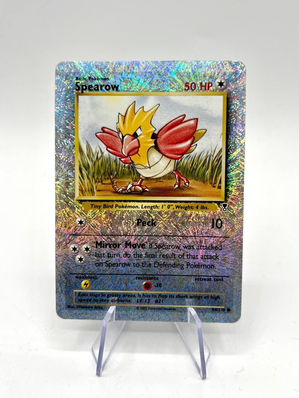 Spearow 94/110 Reverse Holo Legendary Collection Pokemon Card played inglese