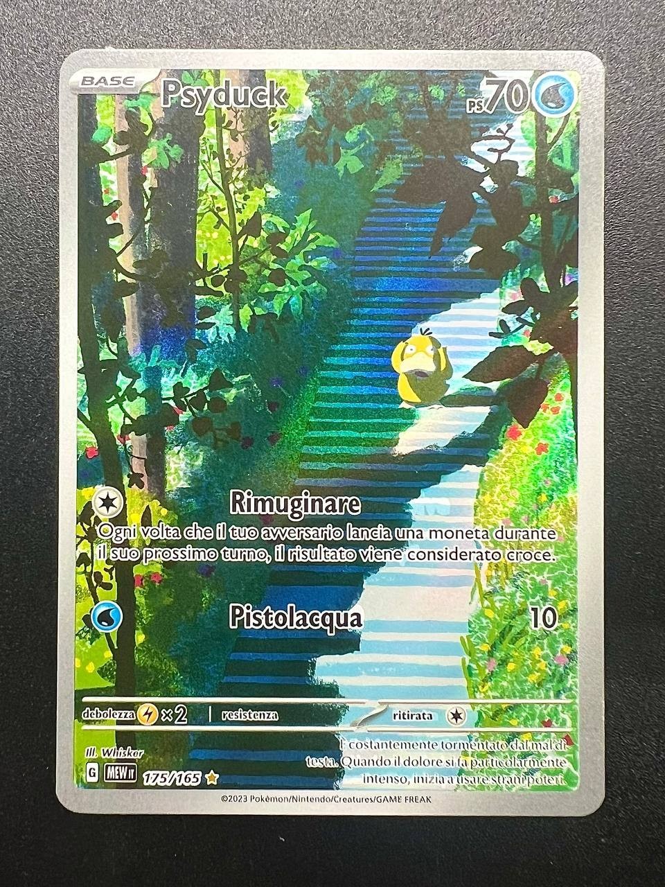 Carta Pokemon Psyduck 175/165 MEW set 151 S&V Holo Near mint Italiano