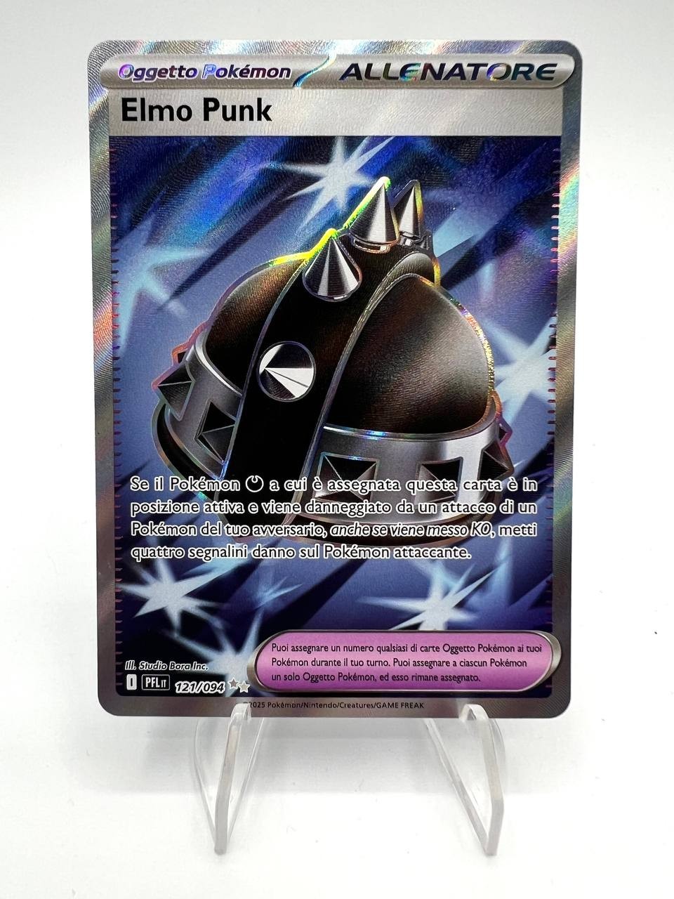 Carta Pokemon Elmo Punk 121/094 set Fiamme Spettrali PFL Italiano Near Mint Holo