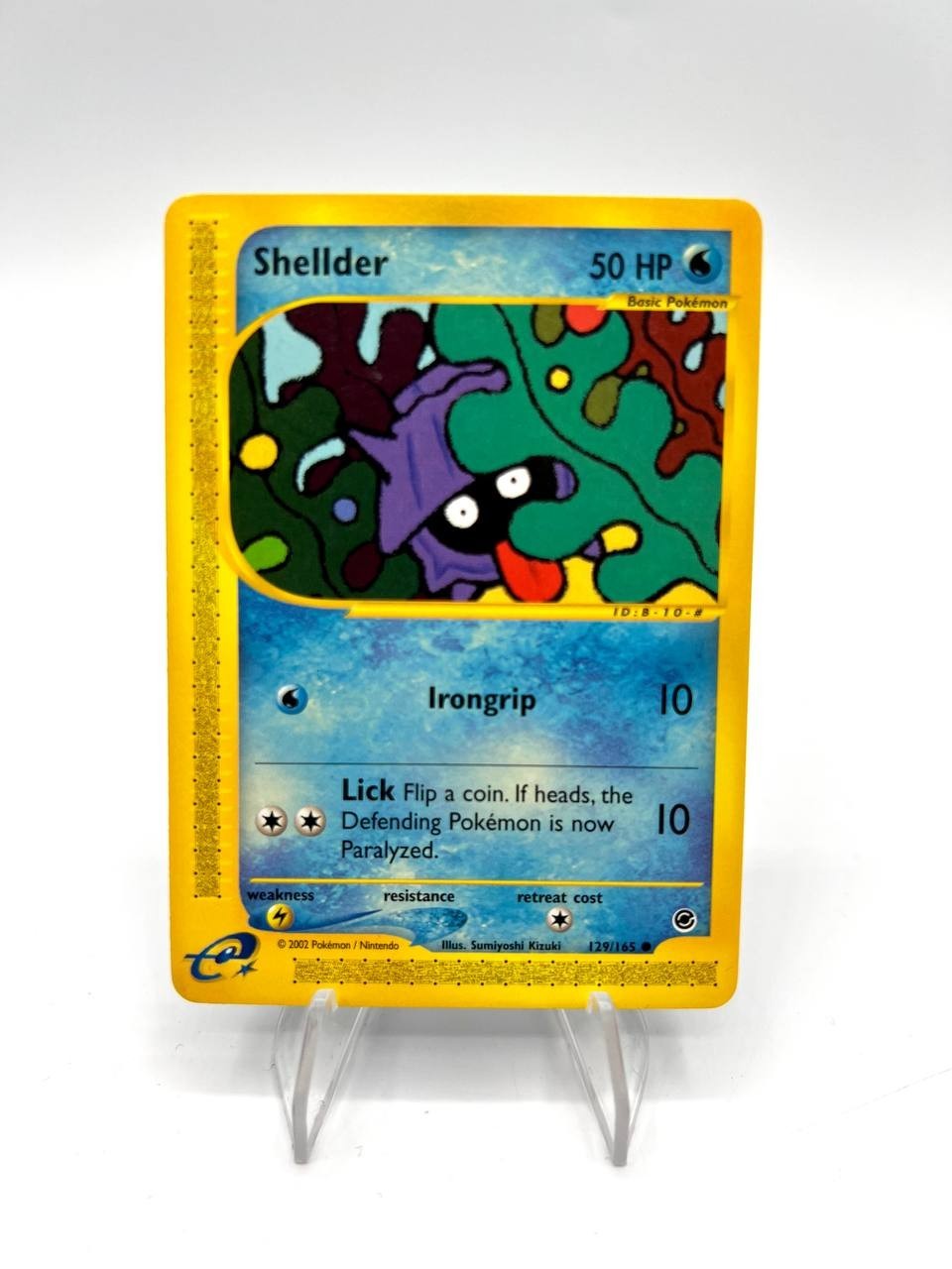 Carta Pokemon Shellder 129/165 set Expedition Inglese Vintage Excellent Vintage