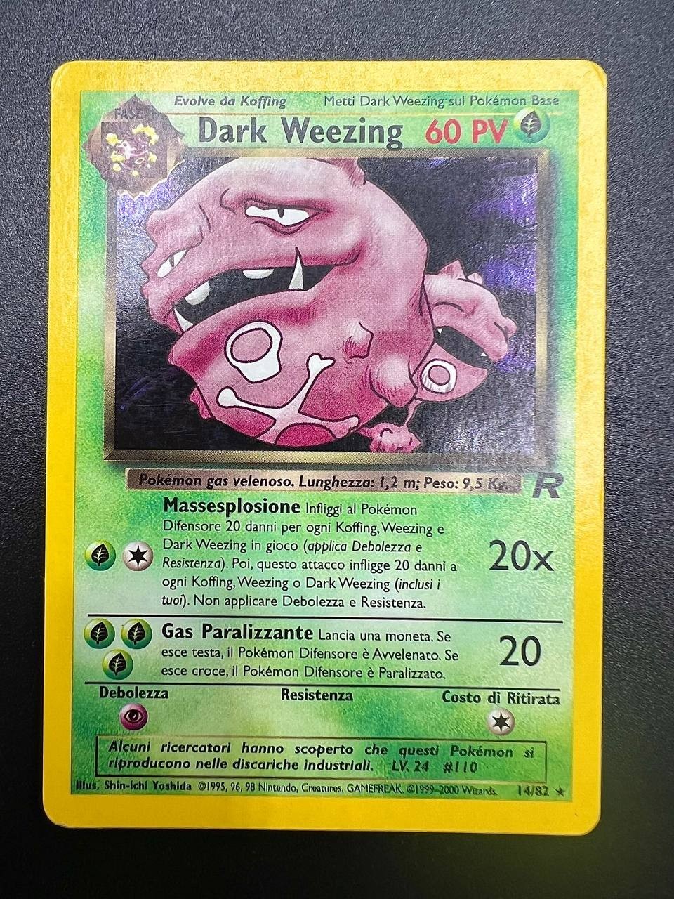 carta pokemon Dark Weezing TR 14/82 team Rocket italiano good rara unlimited
