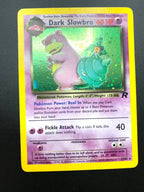 Carta Pokémon Dark Slowbro Holo set Team Rocket 12/82 Inglese Vintage Near mint