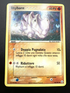 Carta pokemon Rhyhorn 70/101 set ex leggende nascoste italiano Near mint Holo