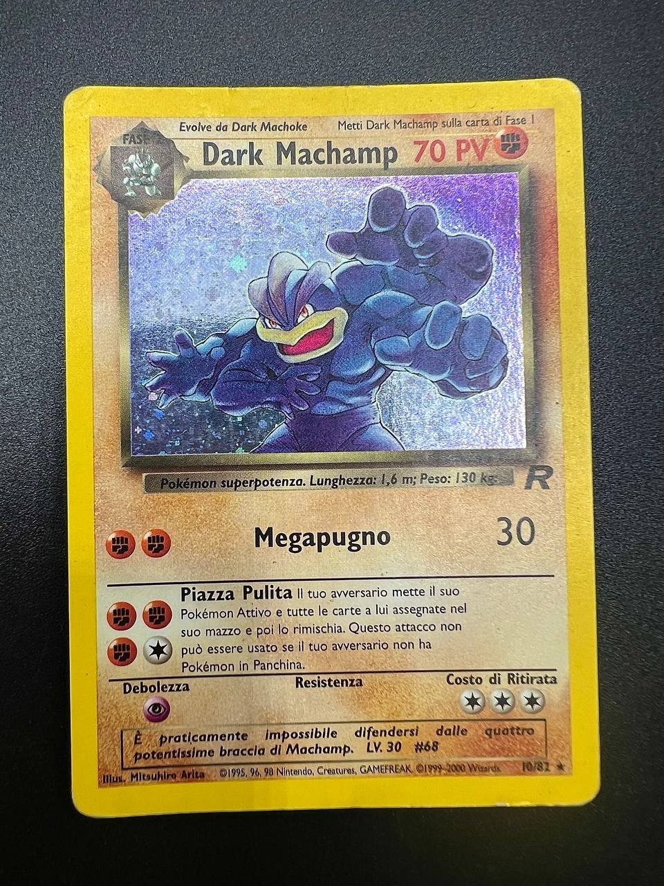 Pokemon Dark Machamp Holo 10/82 Team Rocket Italiano ITA Carta LP