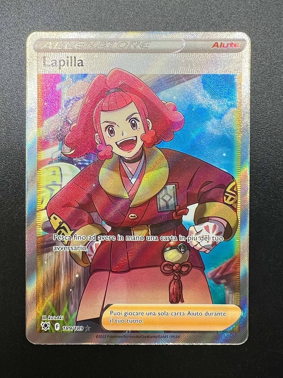 Pokemon Allenatore LAPILLA 189/189 ASR Lucentezza Siderale Italiano Near mint