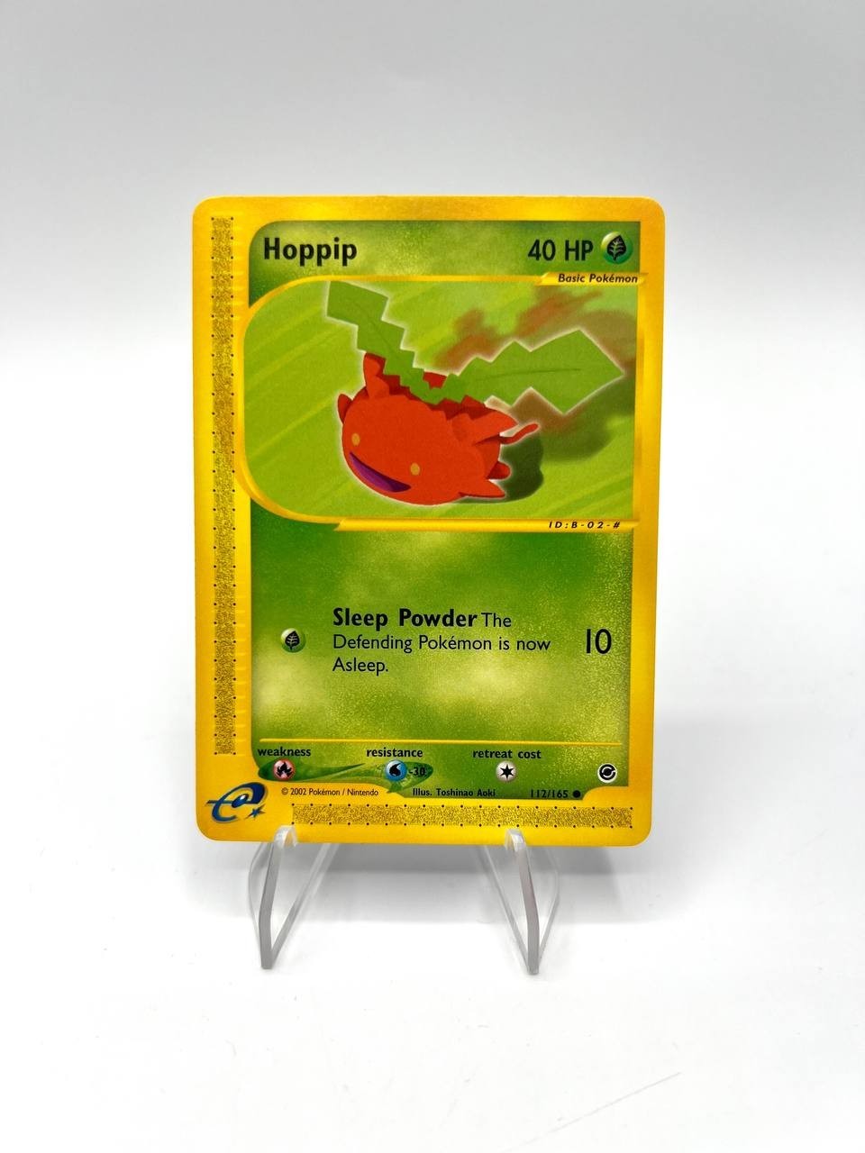 Pokemon Hoppip Karte 112/165 Expedition Base Set Exzellenter Zustand Englisch Vintage