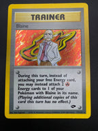 Carta Pokemon Blaine 17/132 set Gym Challenge Holo Vintage Excellent Inglese ENG