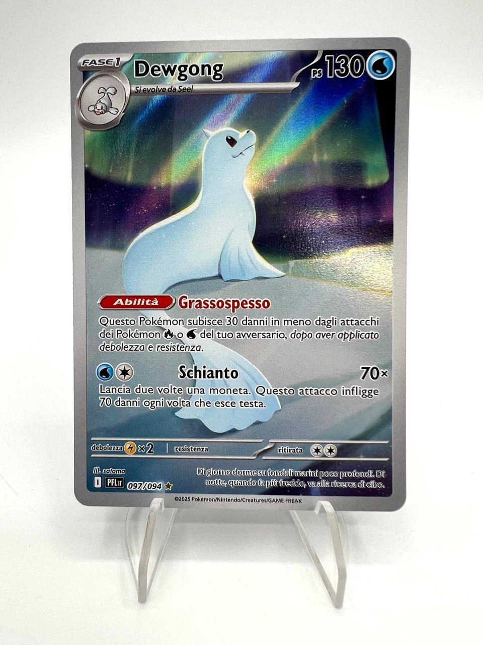 Carta pokèmon DEWGONG PFL set Fiamme Spettrali 097/094 ITA NM Alternative Art