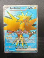 Pokemon Zapdos Ex MEW 192/165 Full Art set 151 Italiano Holo near mint