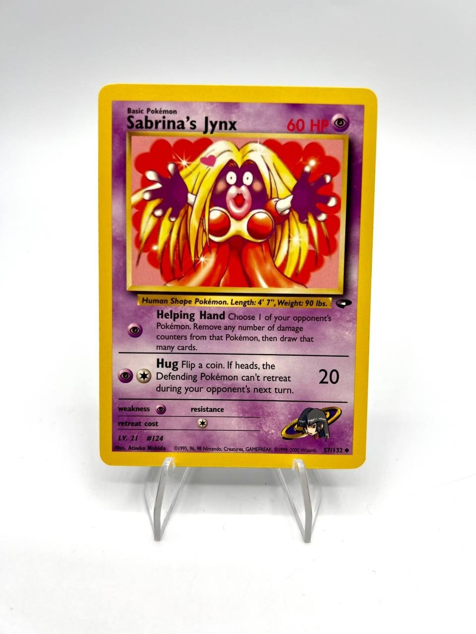 Carta pokemon Sabrina's Jynx 57/132 set Gym Challenge Excellent No holo Inglese