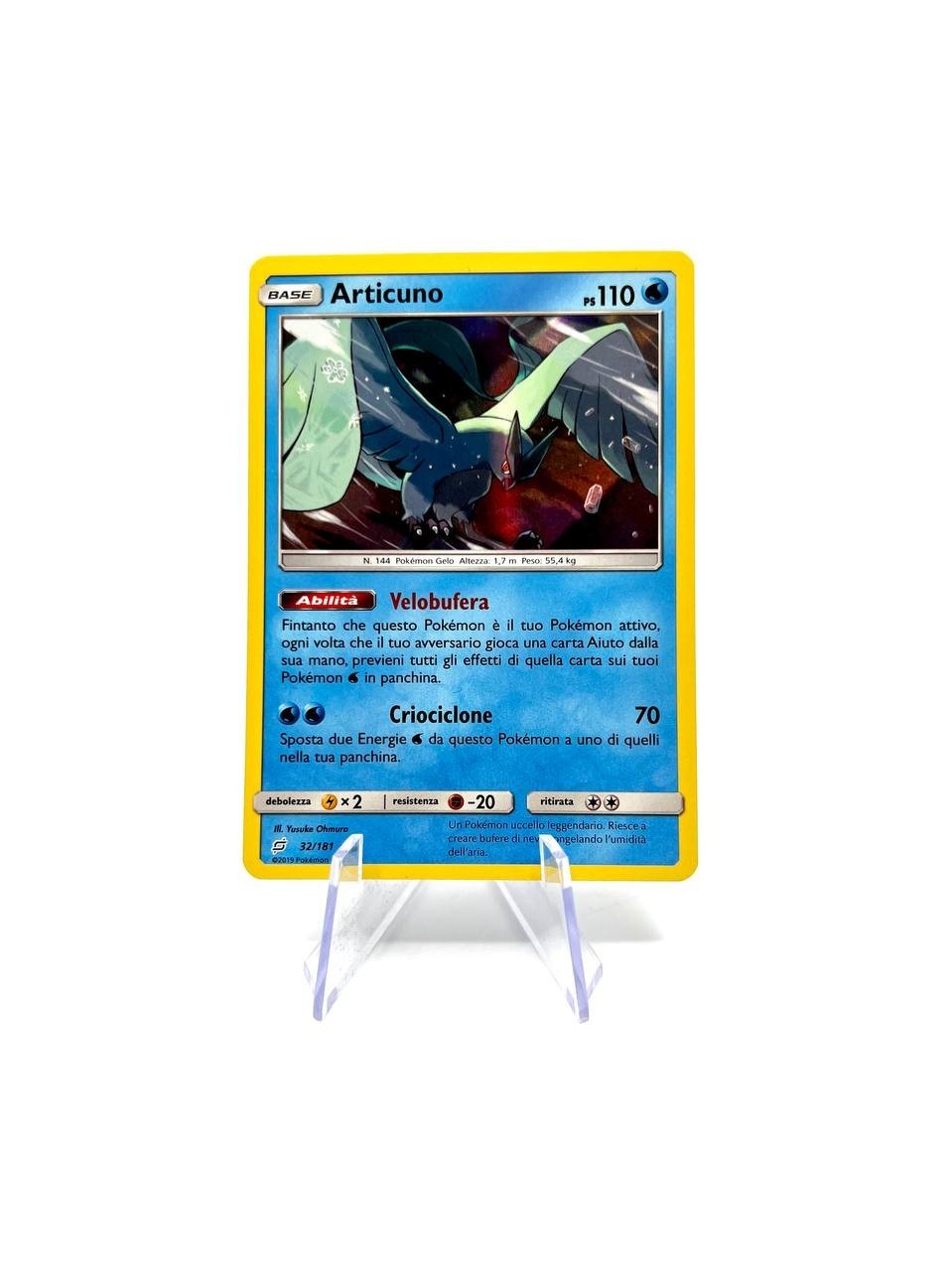 Carta Pokemon Articuno set Team up 32/181 Excellent Italiano No holo 2019