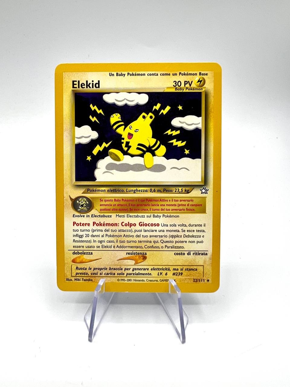 Pokemon Elekid 22/111 Neo Genesis  Rara Non Holo 2001 italiano excellent