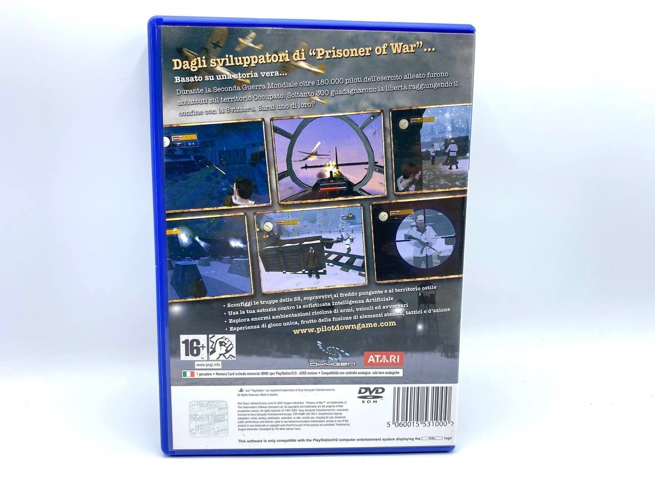 Pilot Down Behind Enemy Lines PS2 Playstation Completo funzionante Italiano