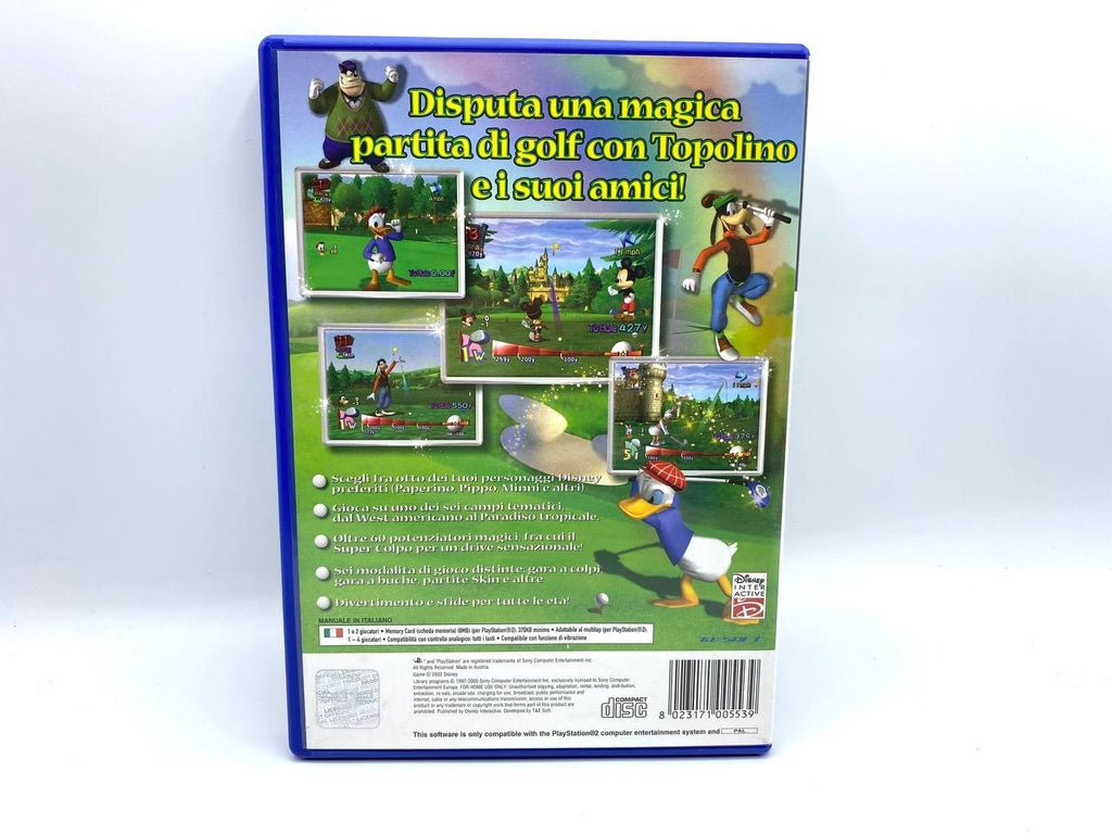 Disney Golf Sony PlayStation 2 2002 PS2 Completo funzionante Italiano pal