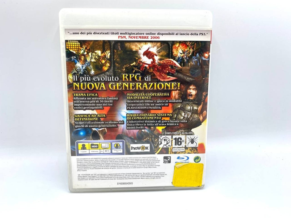 Untold Legends: Dark Kingdom Sony Playstation PS3 Completo Italiano Funzionante