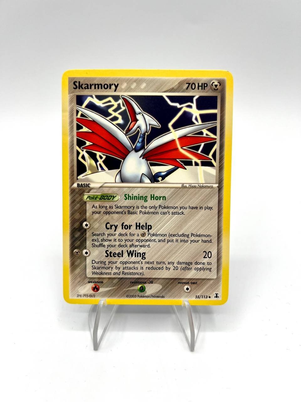 Carta Pokemon Skarmory set EX Delta Species 55/113 Inglese Excellent vintage