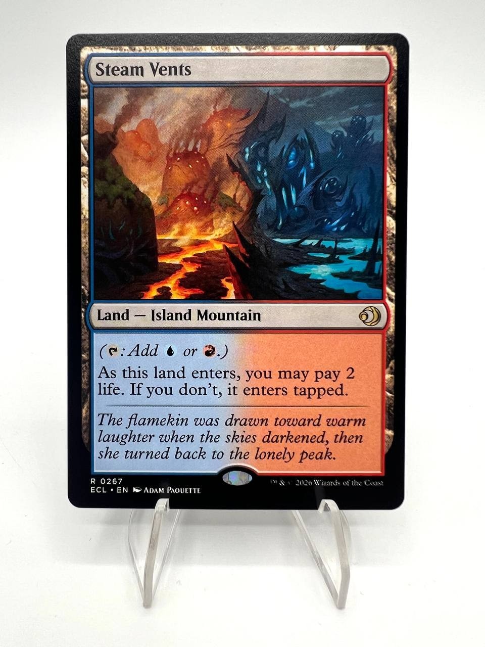 Carta Magic MTG Steam Vents 0267 R ECL Lorwyn Eclipsed Near mint Inglese ENG