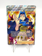 Carta Pokemon Fermezza Di Karen E 193/198 Italiano set Regno Glaciale NM Holo