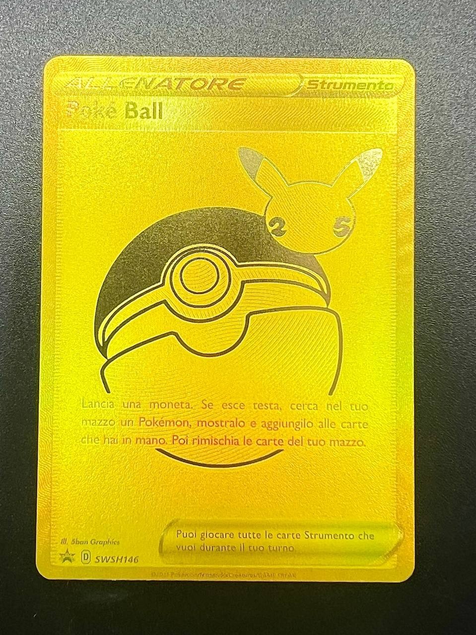 Pokemon Poke ball SWSH146 Gran festa 25th holo Gold Promo Black Star Near mint