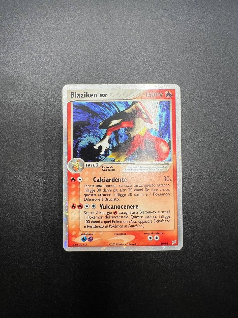 Blaziken EX 89/95 holo ITA EX Team Magma vs Team Aqua excellent italiano