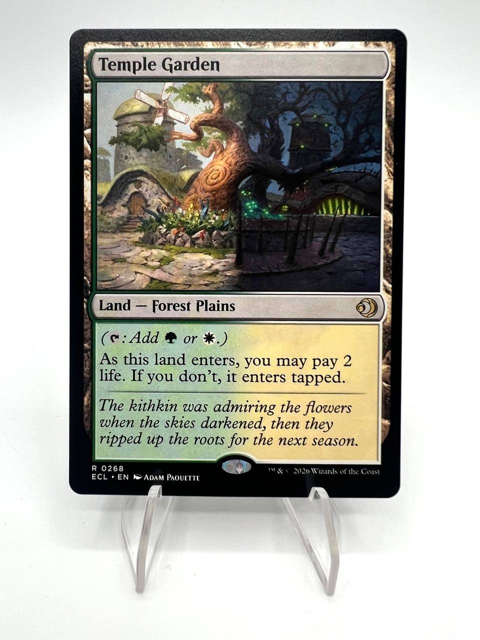 Carta Magic MTG Temple Garden 0268 ECL Lorwyn Eclipsed Regular Near mint ENG