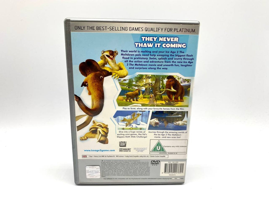 ICE AGE 2 THE MELTDOWN PS2 Playstation PLATINUM USATO Inglese Completo