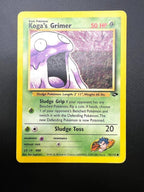 Carta pokemon Koga's Grimer 78/132 set Gym Challenge Vintage Inglese Good