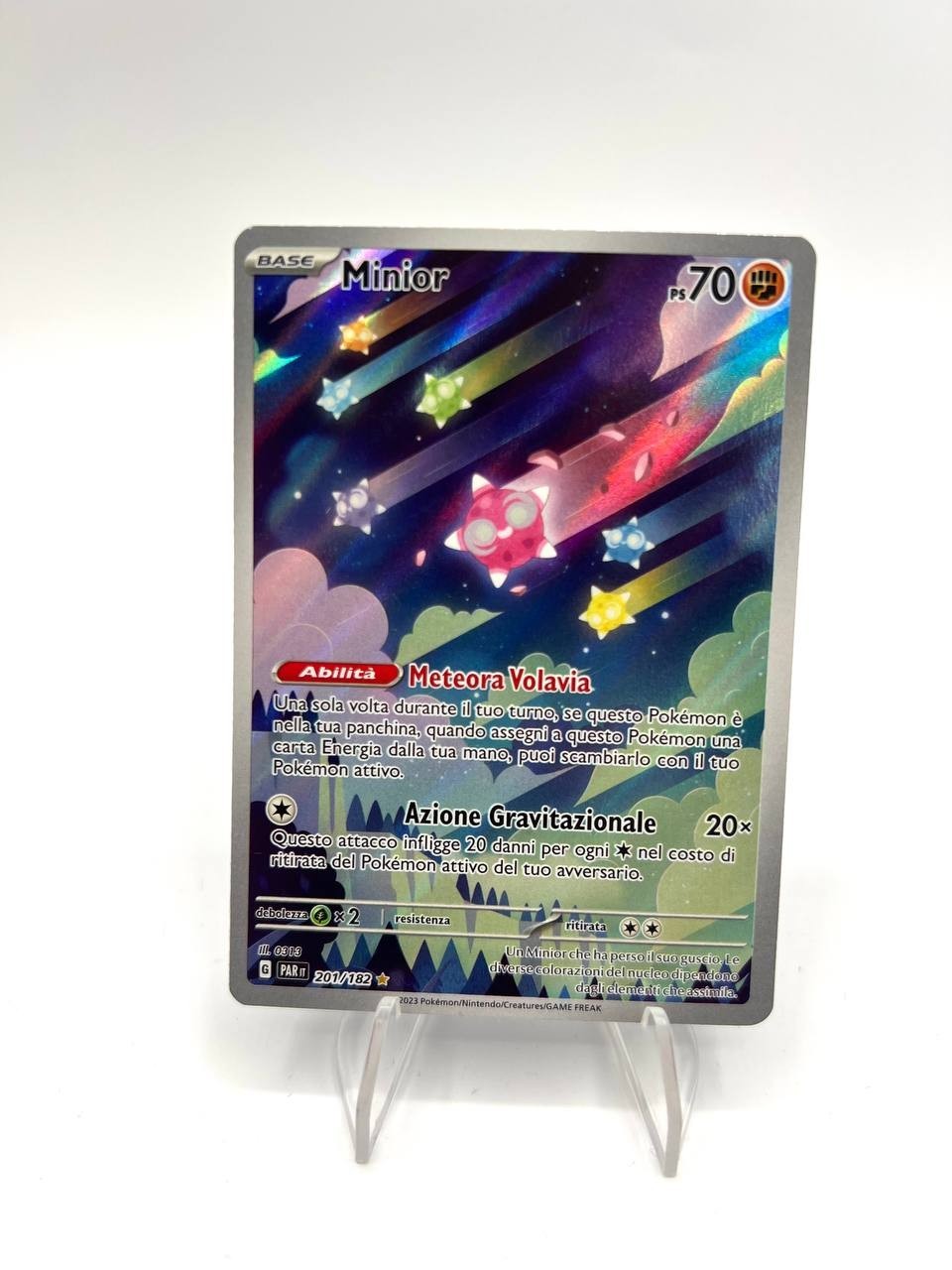Carta pokemon Minior PAR 201/182 set Paradosso temporale Italiano Near mint Holo