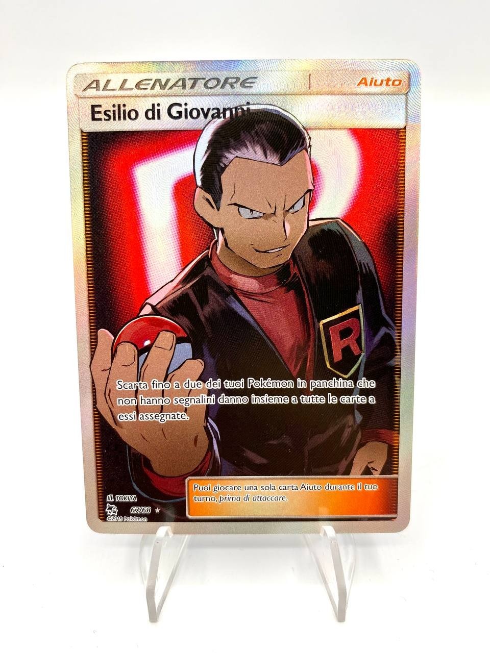 Carta Pokemon Esilio Di Giovanni 67/68 set Destino Sfuggente Italiano Near Mint