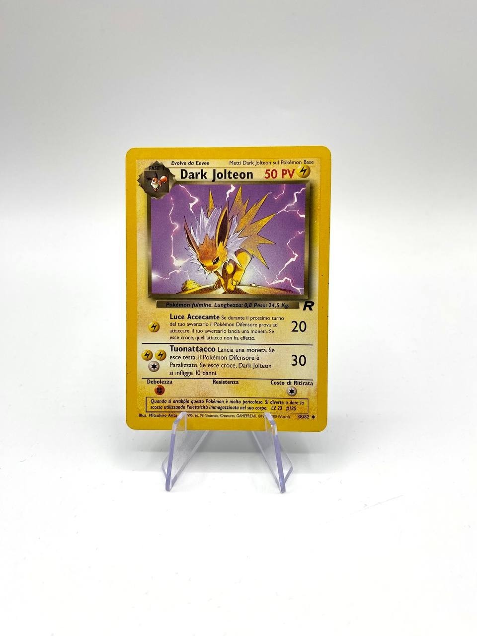 Carta pokemon Dark Jolteon 38/82 set Team Rocket Played Italiano Vintage