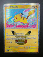 Pokemon Pikachu 30C 042/128 20/30 30° Anniversario Near Mint Italiano Holo