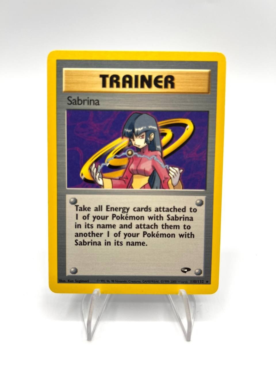 Carta pokemon Sabrina 110/132 Gym Challenge Inglese Excellent Vintage no Holo