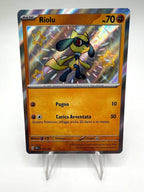 Carta Pokemon Riolu 173/091 Shiny Destino di Paldea PAF Italiano Near Mint Holo