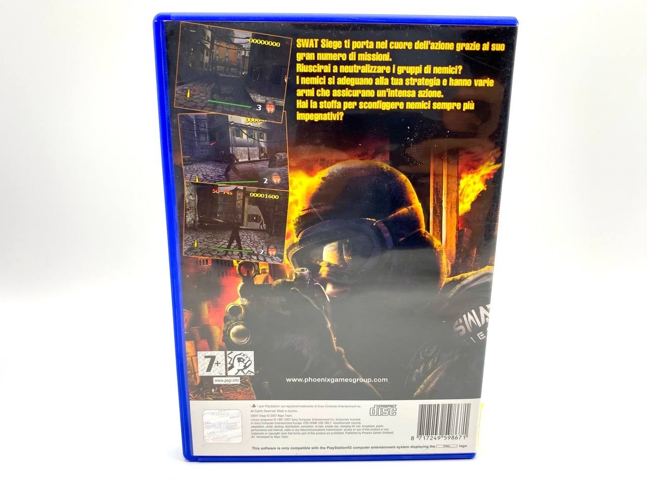 VideoGioco SWAT Siege Sony PS2 PlayStation 2 Funzionante Completo Italiano