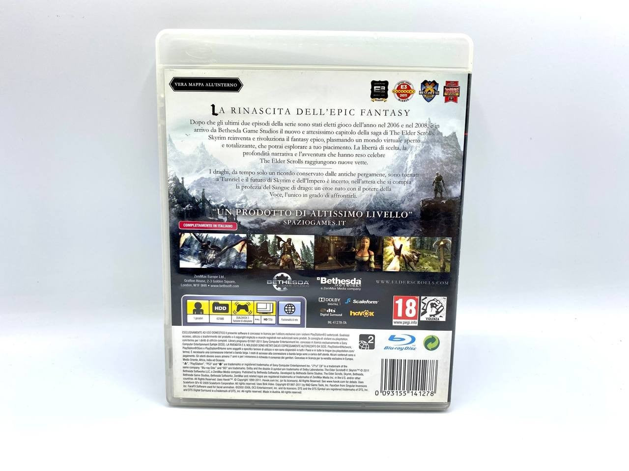 the Elder Scrolls V Skyrim Sony Playstation PS3 Completo Funzionante Italiano